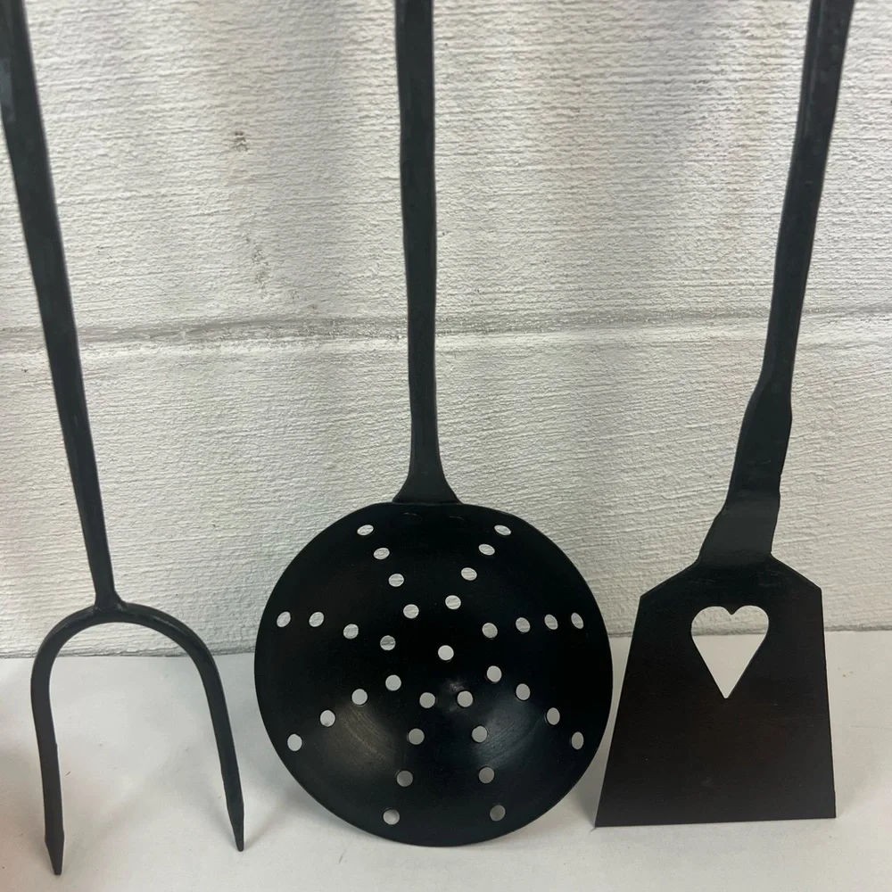 Hand forged lot of 4 kitchen tools